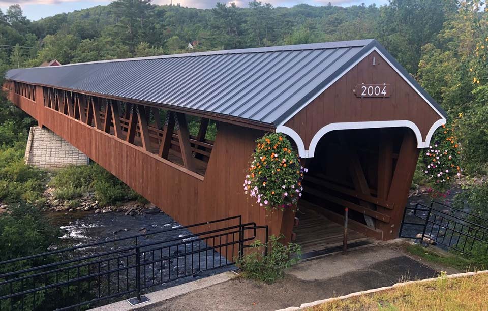 352-foot pedestrian covered bridge